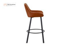 Orange PU Bar Chair