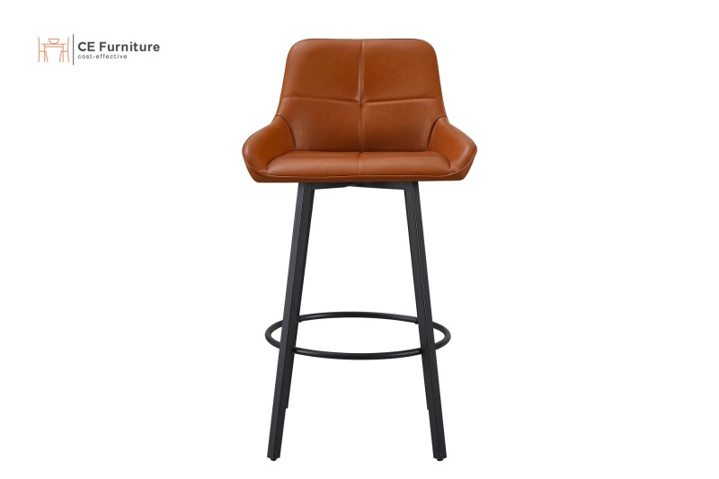 Orange PU Bar Chair