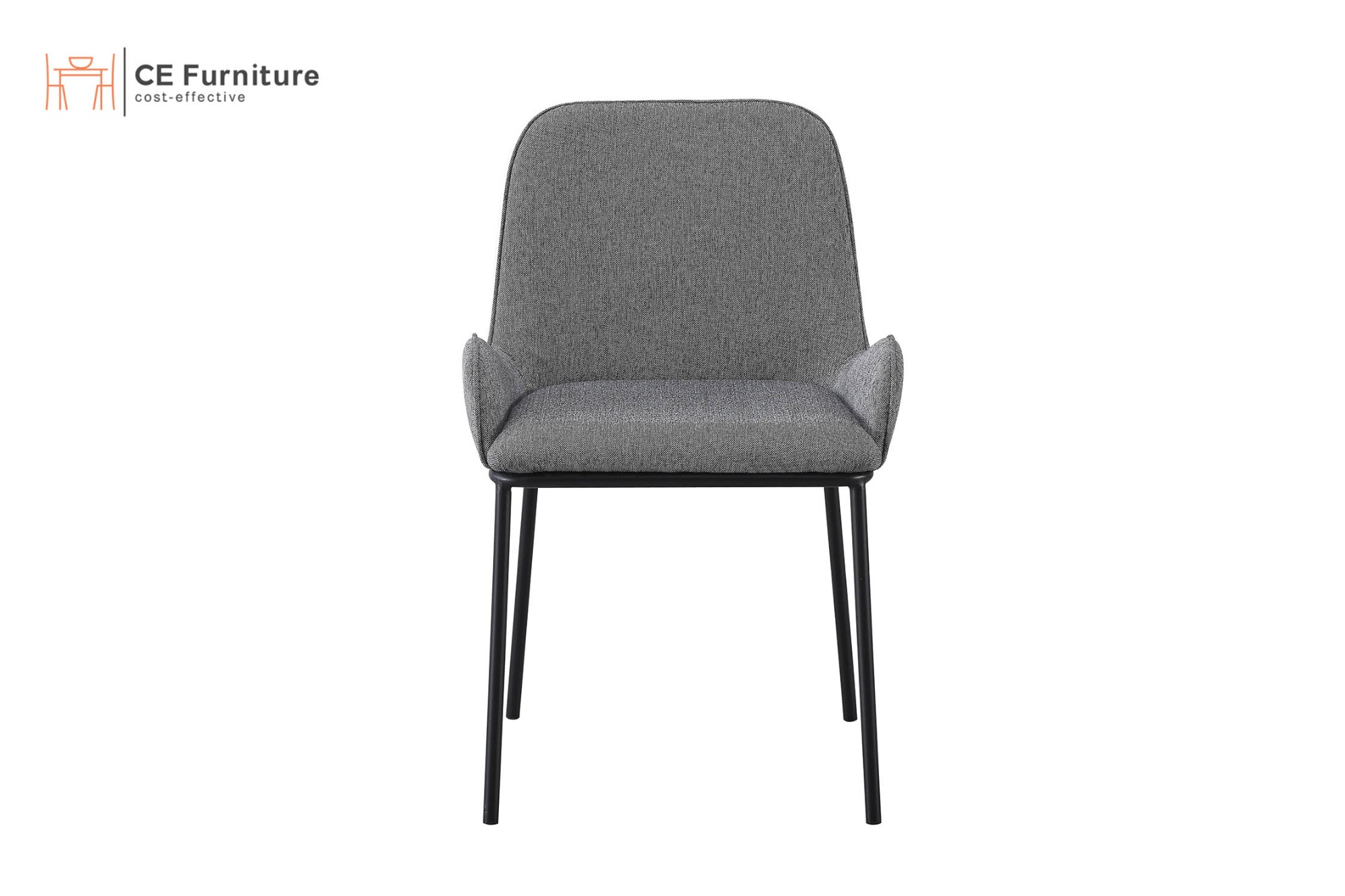 Grey Linen Dining Chair