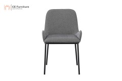 Grey Linen Dining Chair