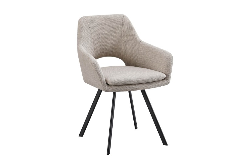 Grey Boucle Dining Chair