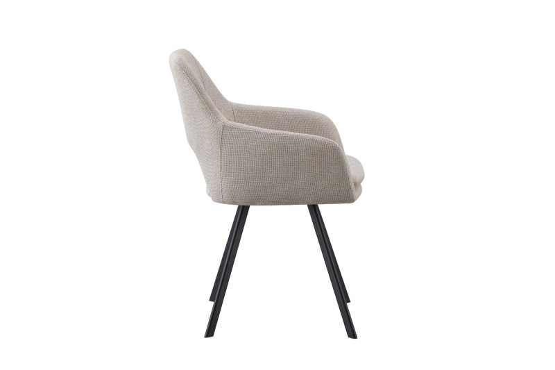 Grey Boucle Dining Chair