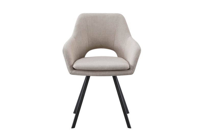 Grey Boucle Dining Chair