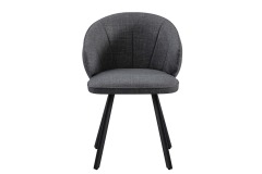 Grey Linen Dining Chair