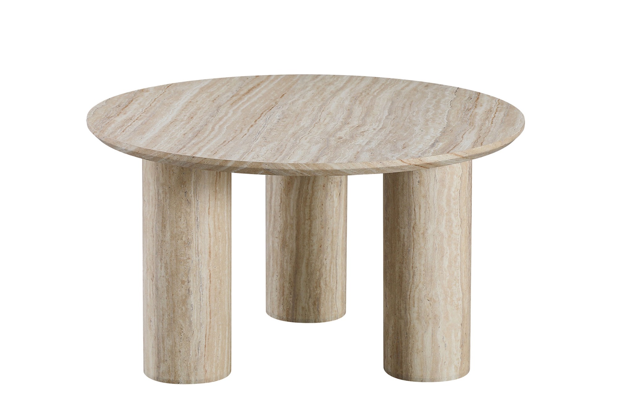 Yellow Travertine Coffee Table Set