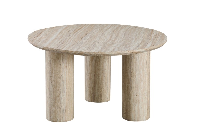 Yellow Travertine Coffee Table Set