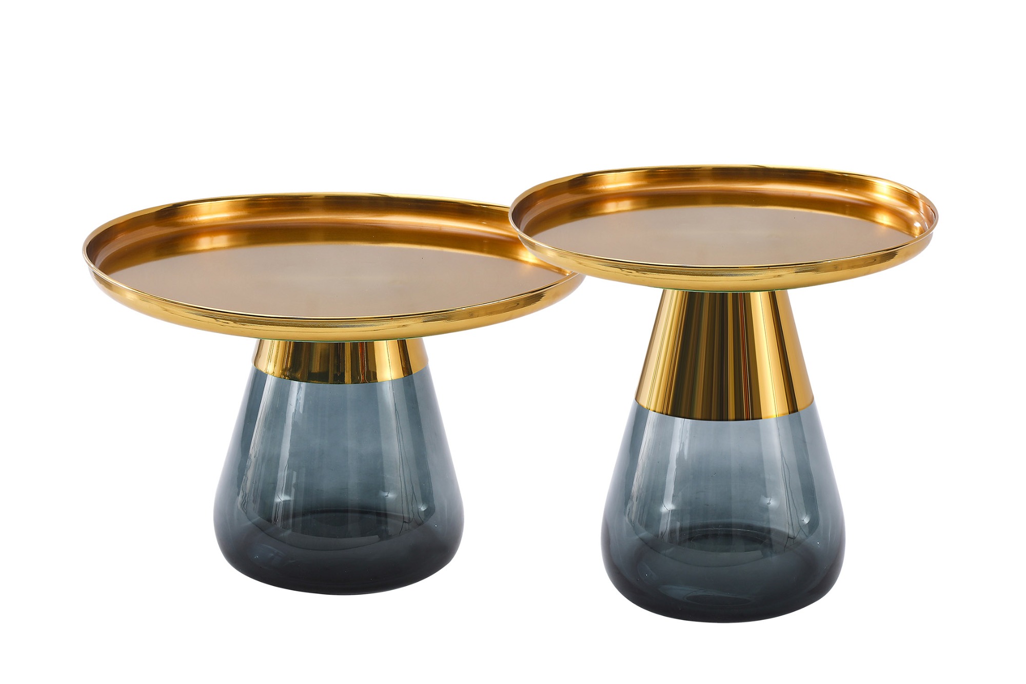 Glass Base Coffee Table Set