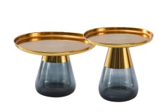 Glass Base Coffee Table Set