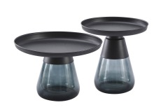 Glass Base Coffee Table Set