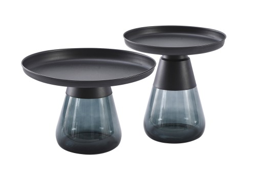 Glass Base Coffee Table Set
