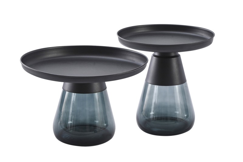 Glass Base Coffee Table Set