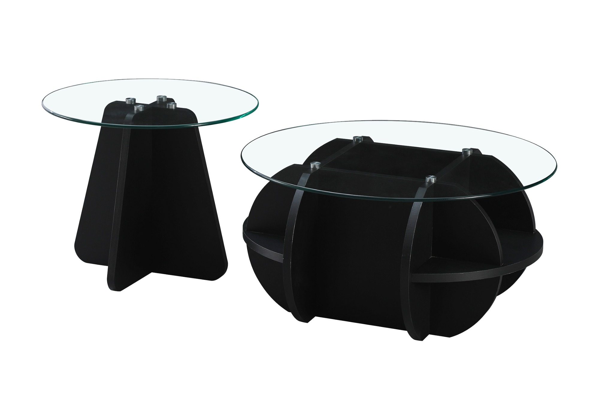 Black and Glass Coffee Table