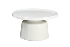 Cream And Black Coffee Table Set