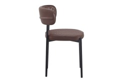 Brown PU Dining Chair