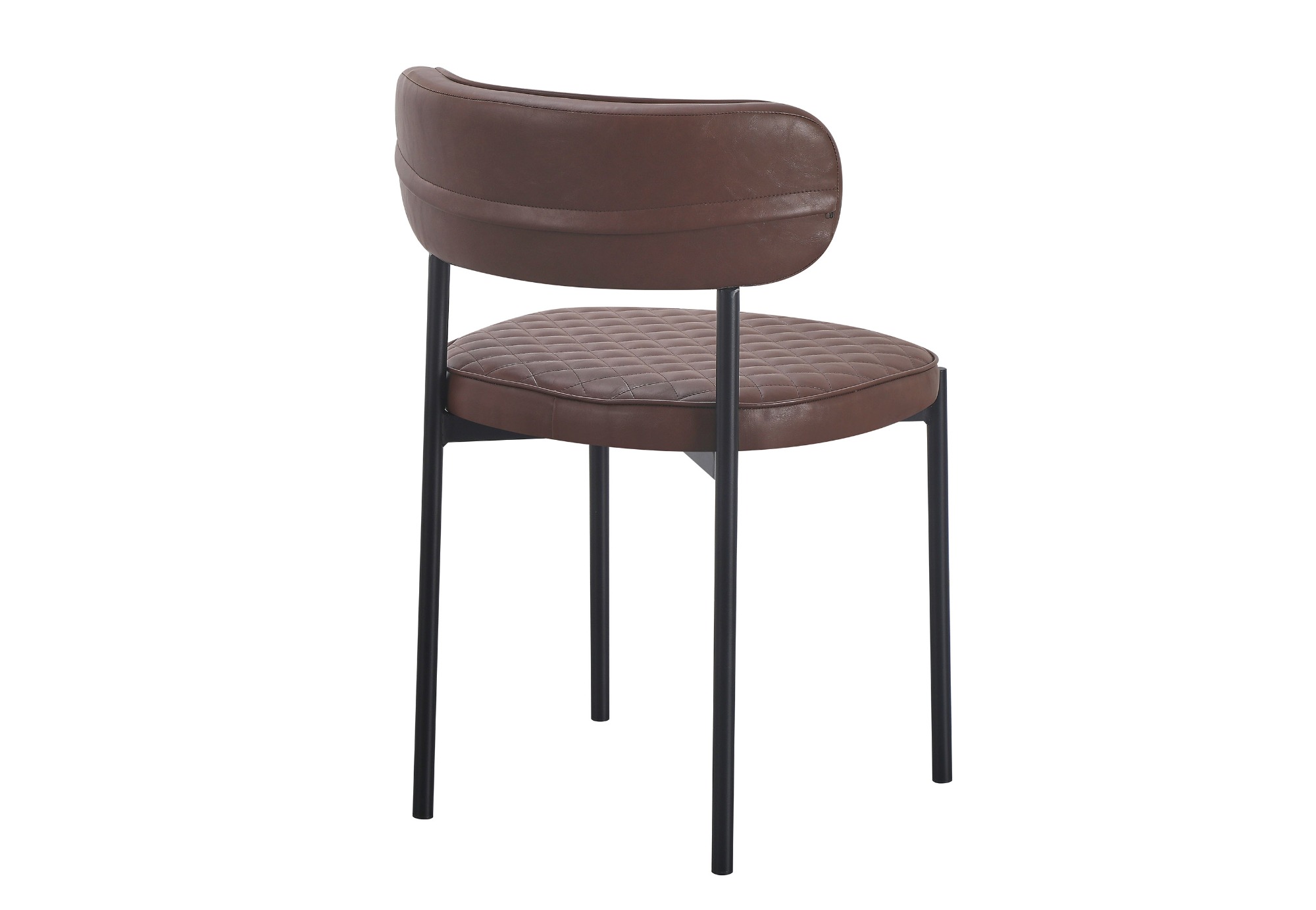 Brown PU Dining Chair
