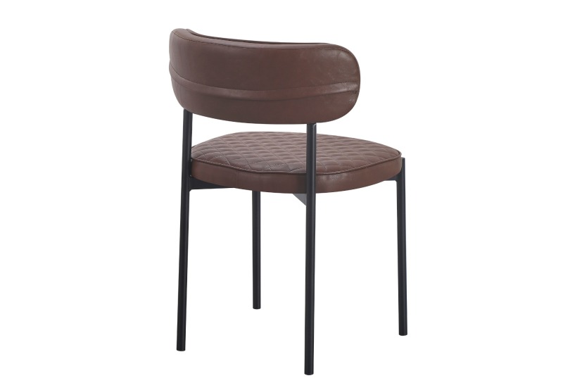 Brown PU Dining Chair