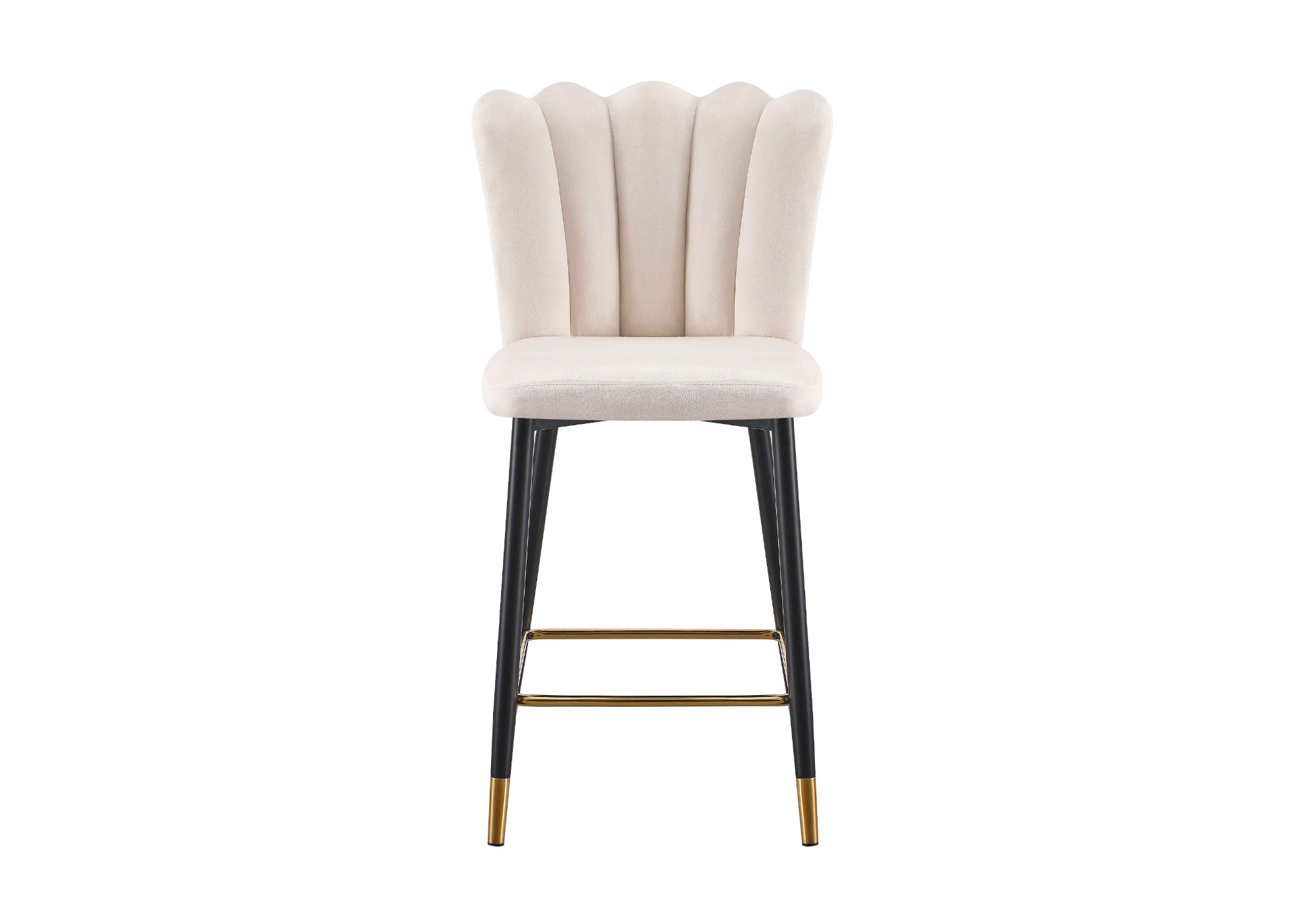 White Black And Golden Bar Chair