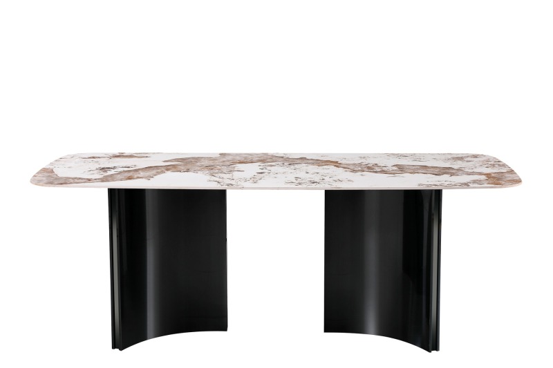 Curved Triangular Prism Dining Table