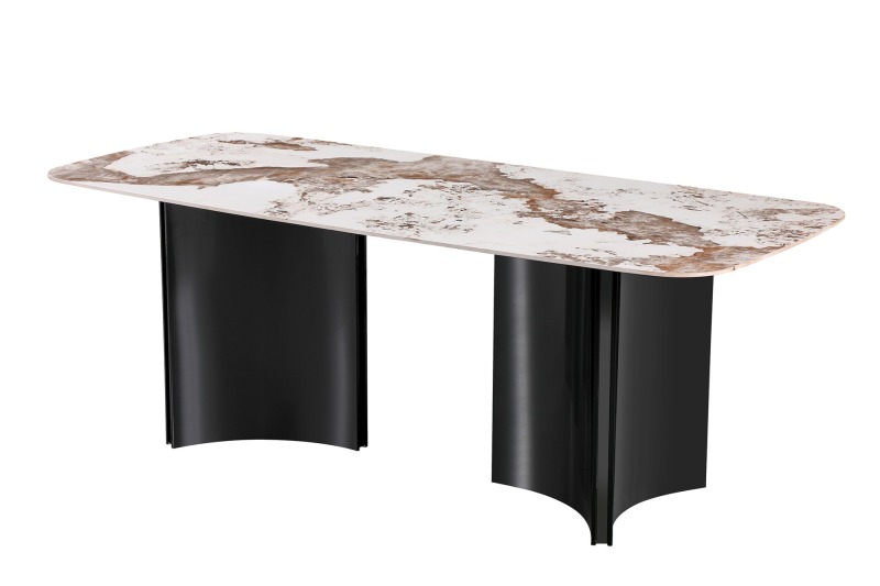 Curved Triangular Prism Dining Table