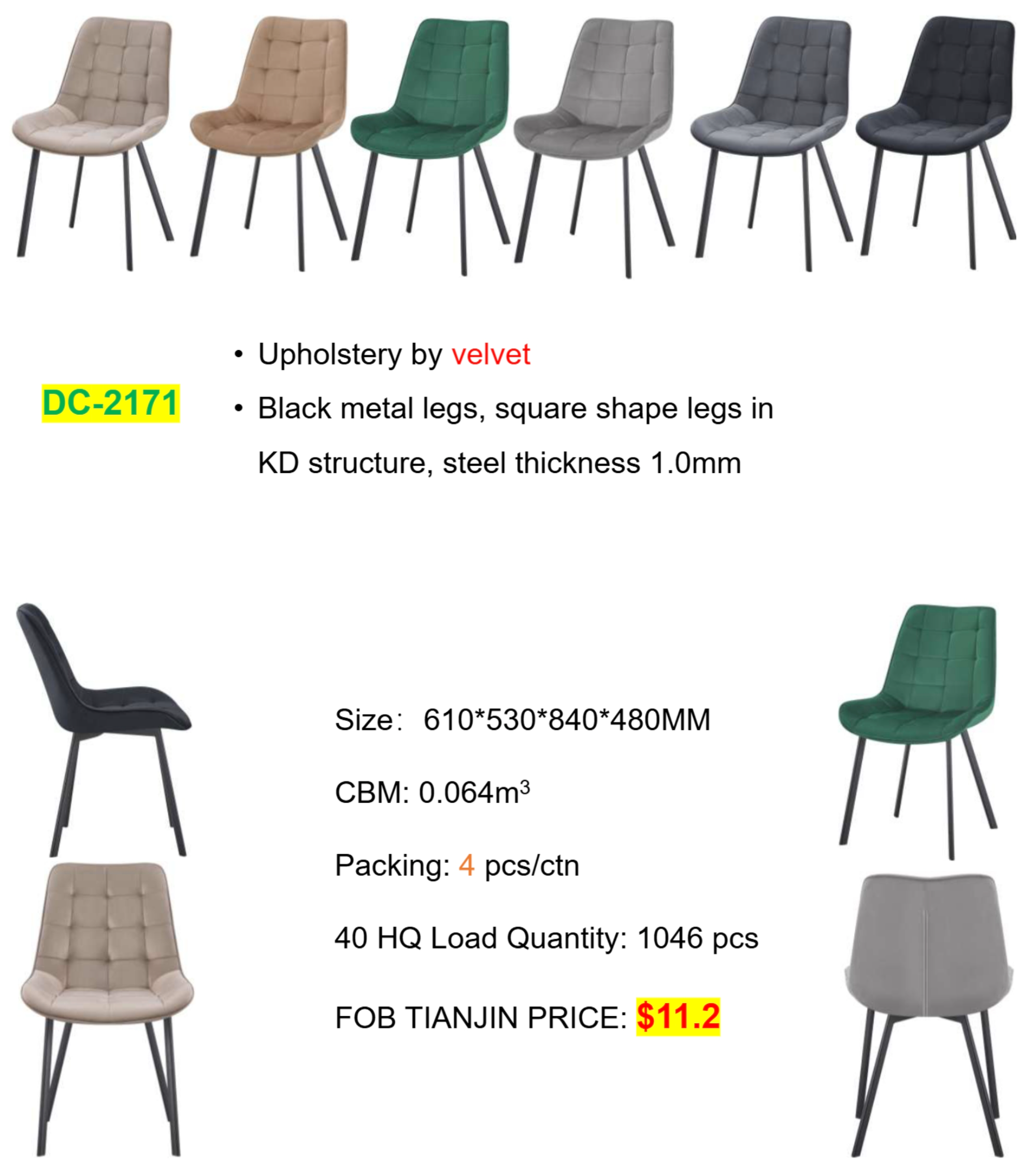 Fast Selling Simple Chair