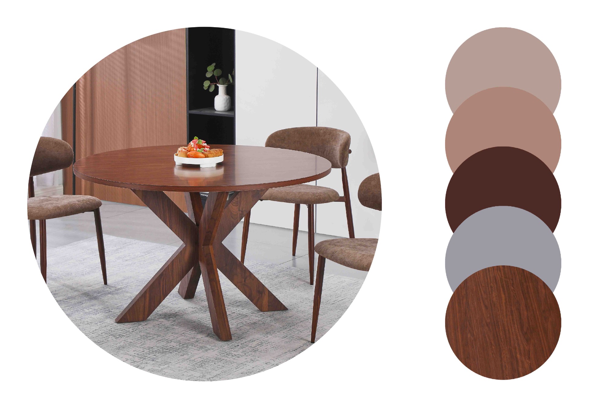 Starburst Melamine Dining Table 120cm-CE