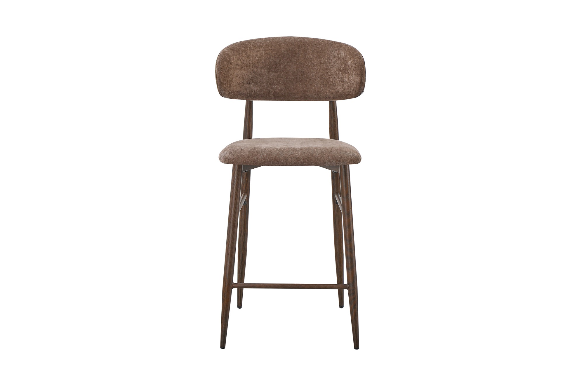 Taupe Velvet Bar Stool