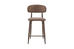 Taupe Velvet Bar Stool