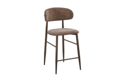 Taupe Velvet Bar Stool