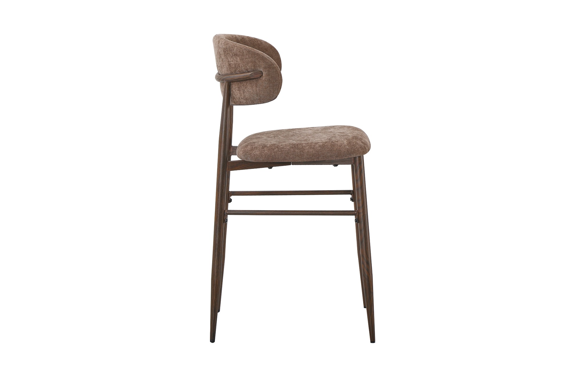 Taupe Velvet Bar Stool