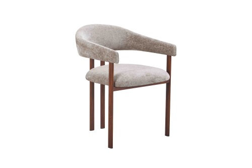 Walnut Curve Dining Chair