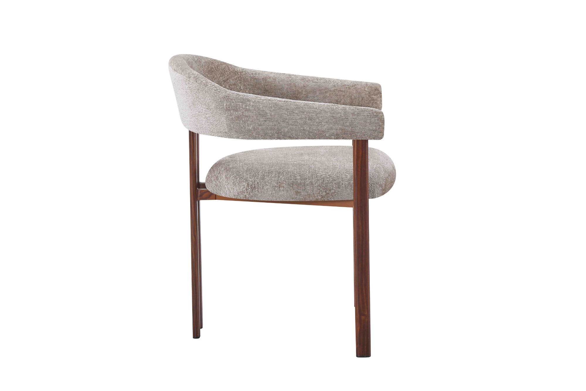 Walnut Curve Dining Chair