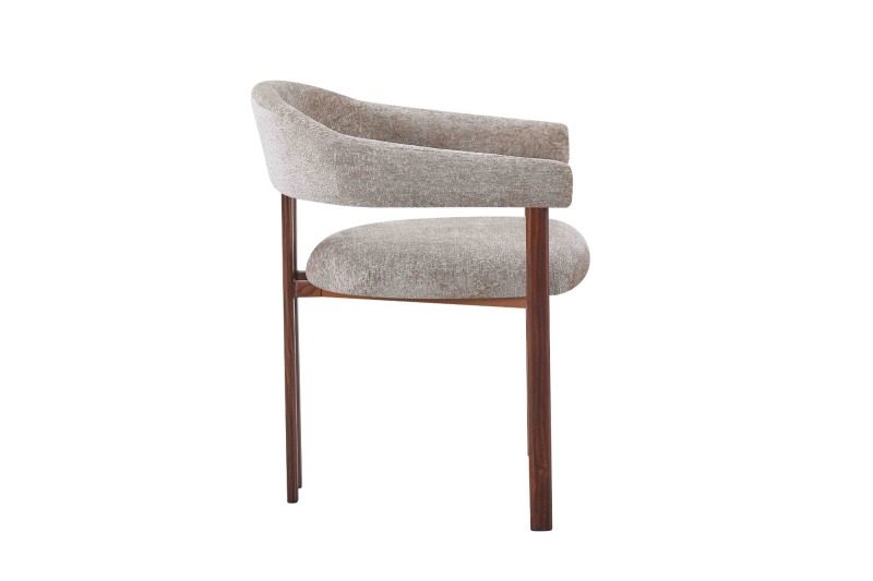 Walnut Curve Dining Chair