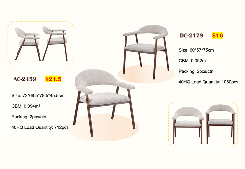 Crescent Dining Chair and Accent Chair