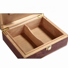 Fullrich Exquisite Handcrafted Wooden Cigar Humidor Box with Tray and Divider