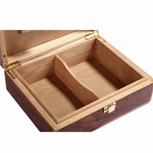 Fullrich Exquisite Handcrafted Wooden Cigar Humidor Box with Tray and Divider