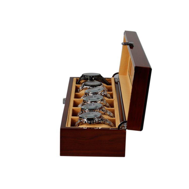 Fullrich High-end Luxury Custom Logo Mdf Paste Rosewood Veneer Wooden Watch Box