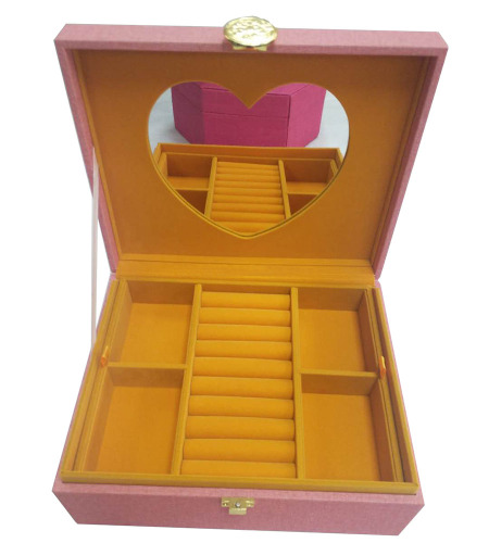 Fullrich Custom Set Earrings Storage Organizer Wooden Case Display Jewelry Box