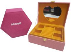 Fullrich Custom Set Earrings Storage Organizer Wooden Case Display Jewelry Box