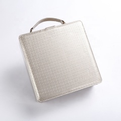 Fullrich Fashionable PU Leather Jewelry Makeup Box with handle