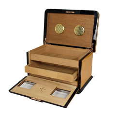 Fullrich Custom Spanish Cedar Cigar Humidor Box Wholesale Wooden Empty Cigar Storage Gift Box Packaging