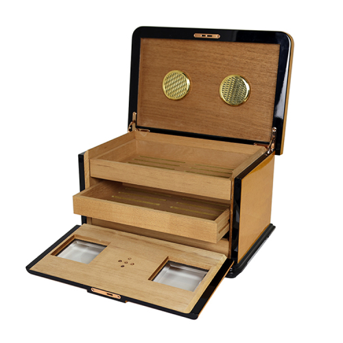 Fullrich Custom Spanish Cedar Cigar Humidor Box Wholesale Wooden Empty Cigar Storage Gift Box Packaging