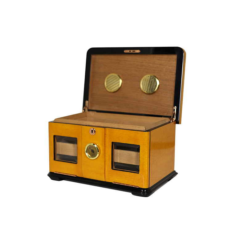 Fullrich Custom Spanish Cedar Cigar Humidor Box Wholesale Wooden Empty Cigar Storage Gift Box Packaging