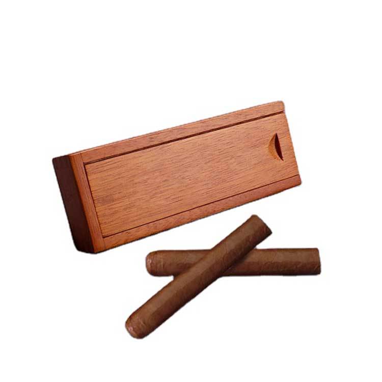 Fullrich Portable Wood Color Single Dry Wooden Cigar Boxes Humidor