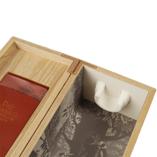 Fullrich Custom Wooden Wine Whiskey Packaging Box For 1 Bottles With Accessories Wine Storage Case