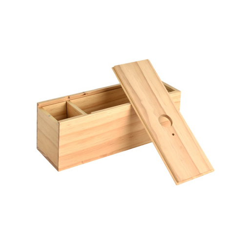 Fullrich High Quality Natural wood Colour Single Bottle Wooden Wine Box For Gift
