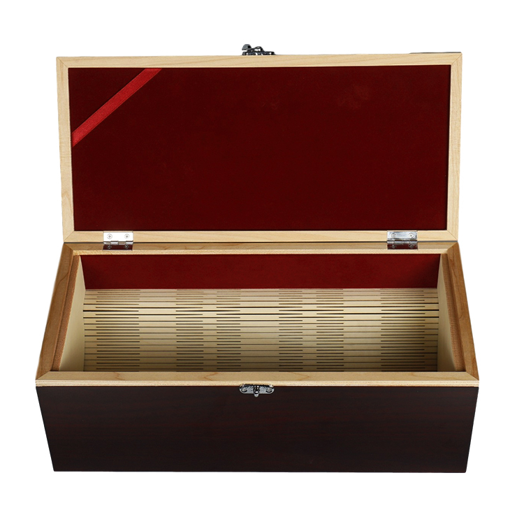 Fullrich Fullrich Mdf Paste Technology Wood Leather Custom Wine Packaging Box Independent Packaging