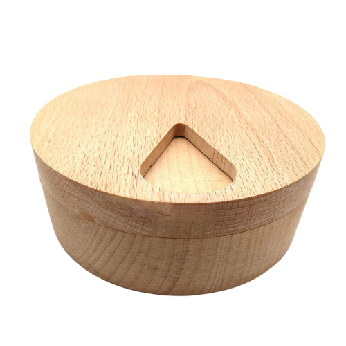 Fullrich Hot Sale Portable Round Wood Pills Box Organizer Wooden Pill Boxes