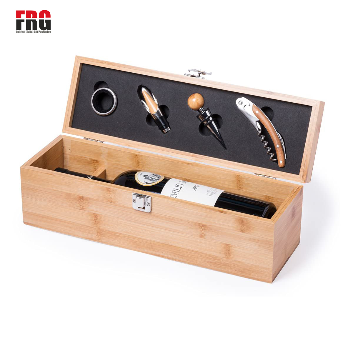 Bamboo Wine Gift Box Set & Accessories