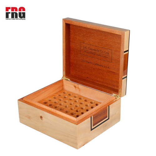 Fullrich factory-High-gloss solid wood cigar humidor wooden box cigar case with high quality OEM / ODM