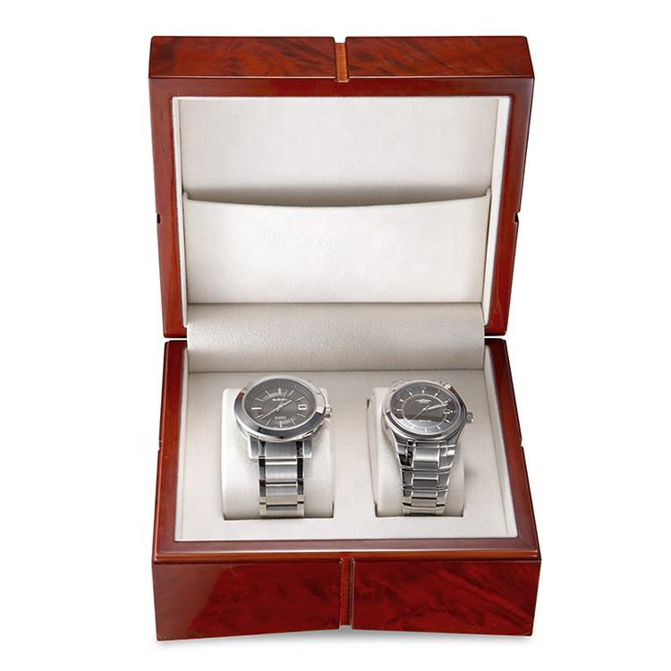 Fullrich Factory Wholesale for High- glossy Lacquering Square High-end Watch Wooden Packing Box with Texture